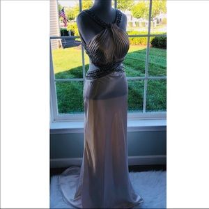 Champagne prom dress